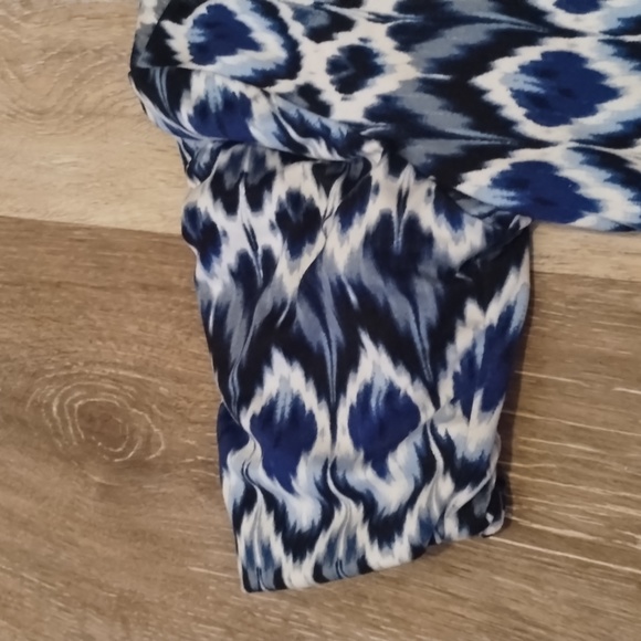 Emily West Girls Multicolored Reversible no size tag Emoji/Crazy Blue FlowyDress - Picture 11 of 11